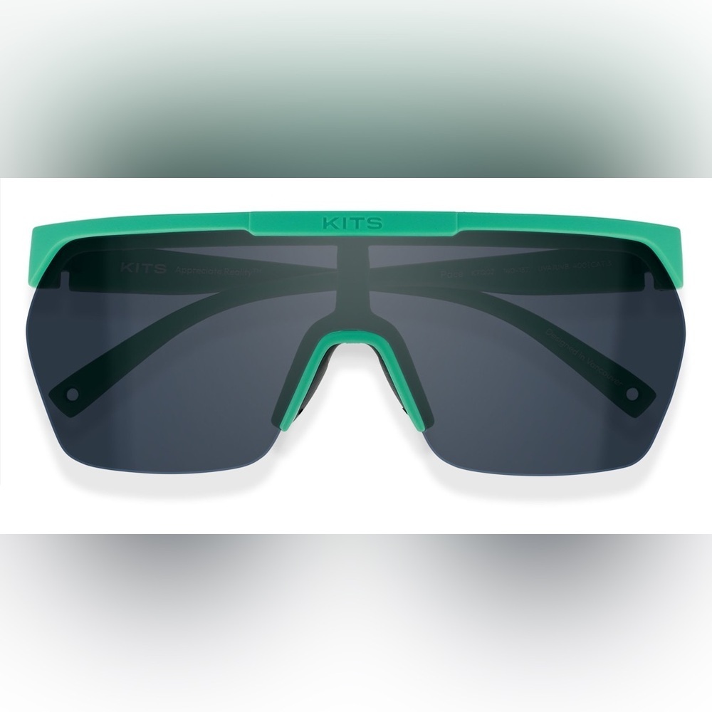 🆕 KITS Pace Turquoise with Gray Lenses Sunglasses XL